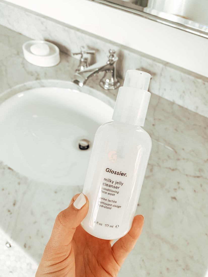 Non-Foaming Cleansers Glossier Milky Jelly Cleanser Hyaluronic Acid