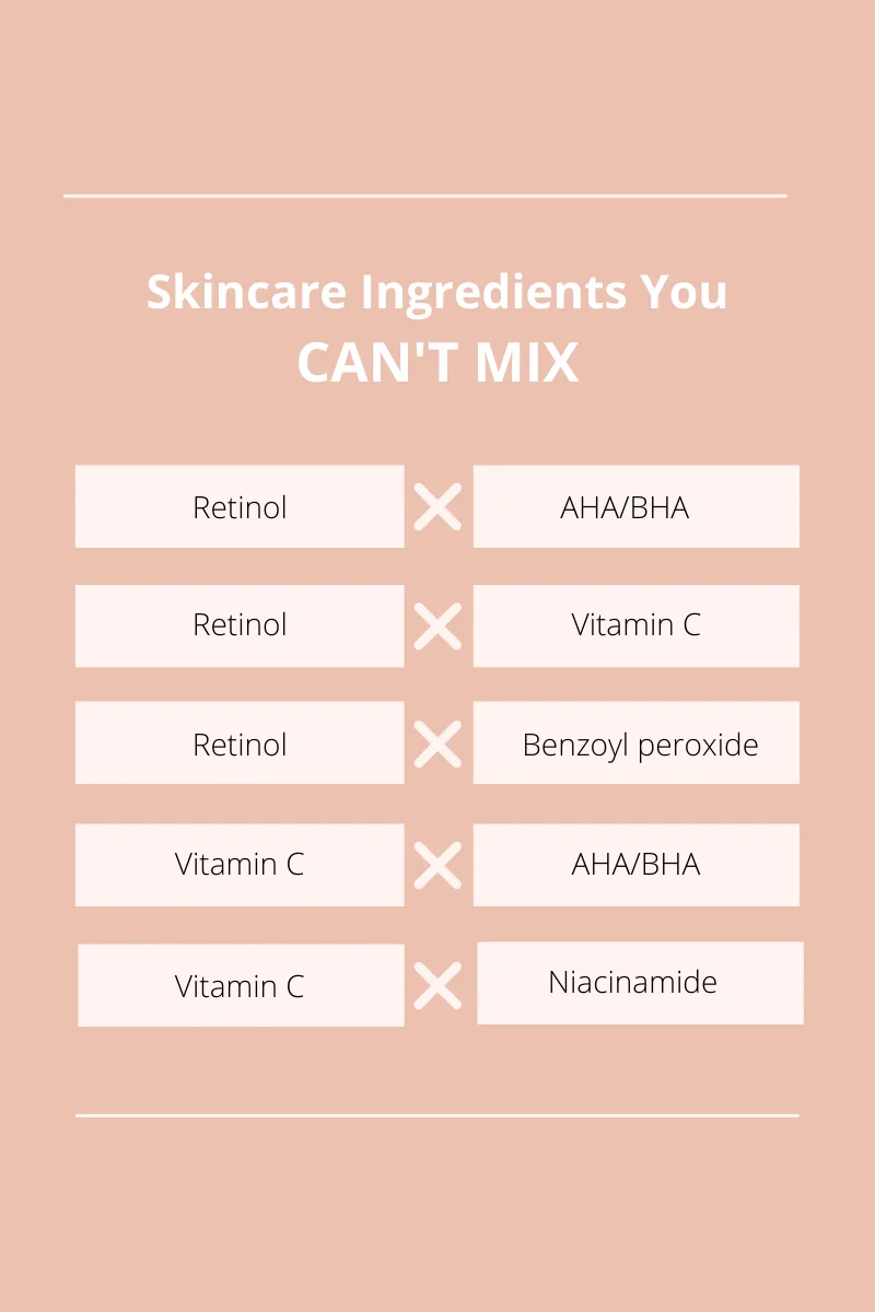 Skin Care Products You Can't Mix at Kenneth Watson blog