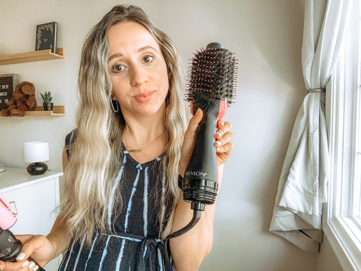 revlon one-step hair dryer and volumizer beachy waves tutorial